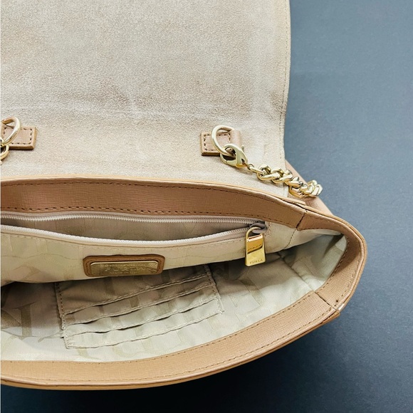 Furla Ginevra Mini Crossbody Genuine Leather Beige Shoulder Bag - Picture 3 of 7